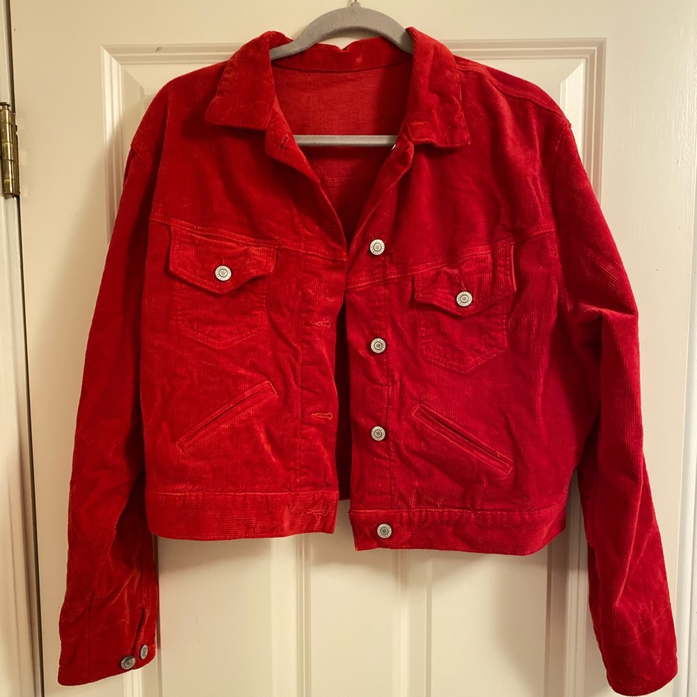 Red Corduroy Jacket